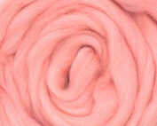 bubble gum pink eco merino wool roving