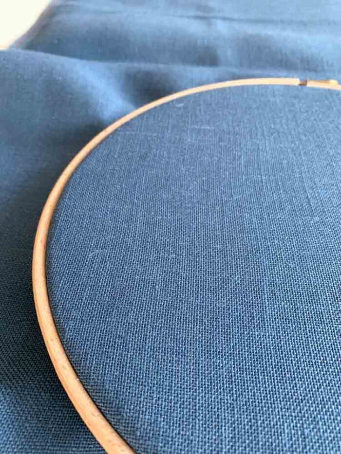 old blue evenweave linen 32 count