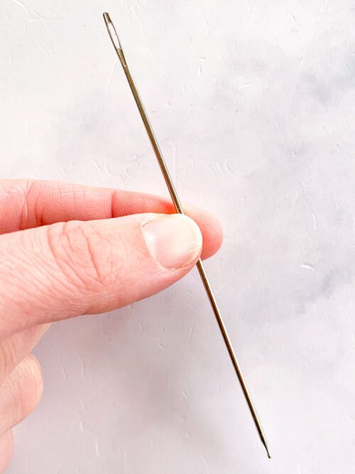 large ball point needle for weaving and mending knitwear