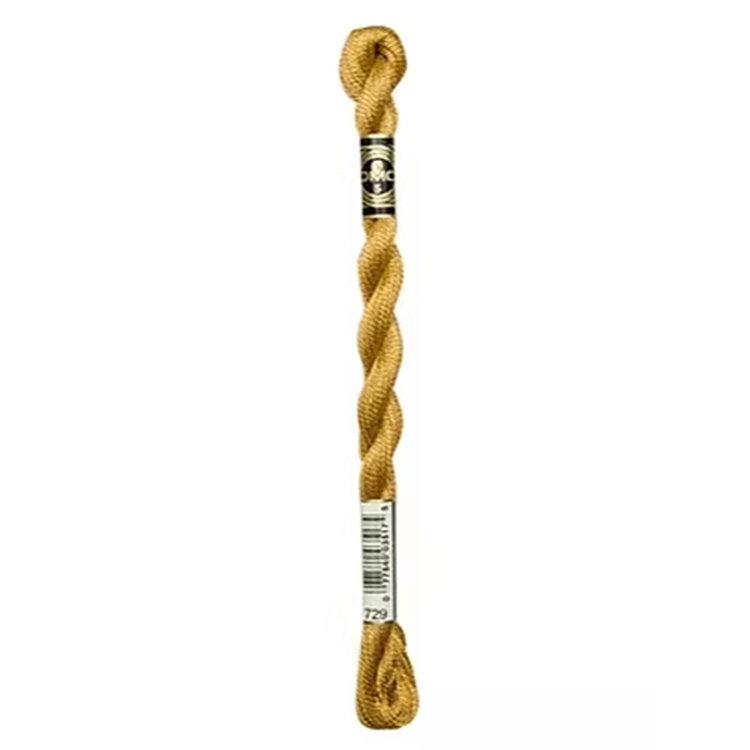 DMC Perle 729 Cotton No.5 - 25 meter skein - Image 2 DMC Perle 729 Cotton No.5 - 25 meter skein - Image 2