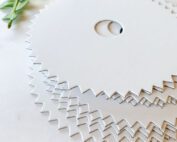 round cardboard weaving loom 15 cm