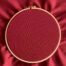 eco canvas wine red embroidery fabric