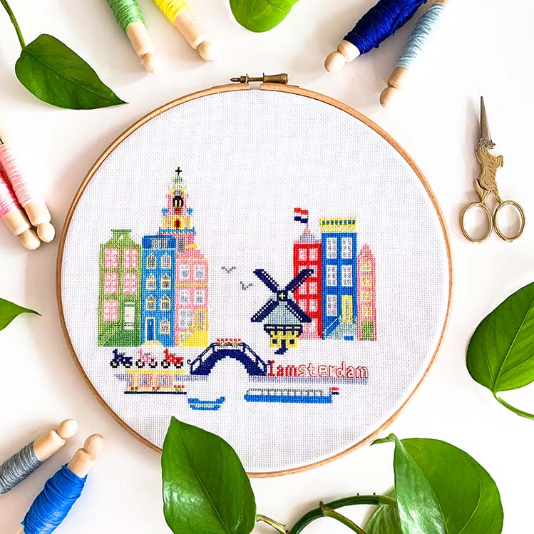 Amsterdam cross stitch kit