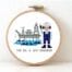 gift for oil gas engineer male cross stitch pattern