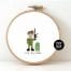 DIY Gift for female Soldier cross stitch kit