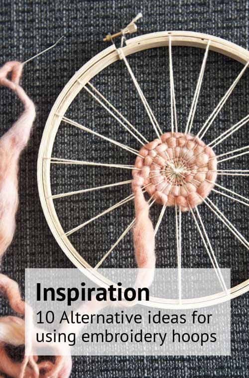 10 alternative ideas for using embroidery hoops Studio Koekoek