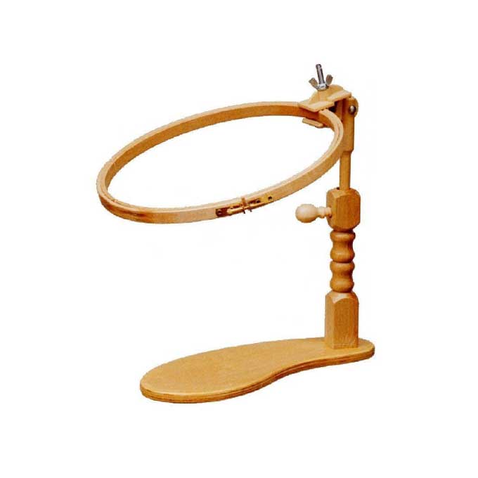 Flexible Embroidery Hoop Table Seat Stand | Beech Wooden embroidery hoop  holder | Made in the UK | Suitable for embroidery hoops up to 12 Inch (30  cm)