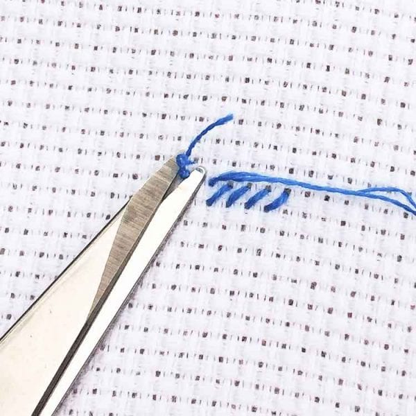 Different ways how to start your cross stitch. How to start cross