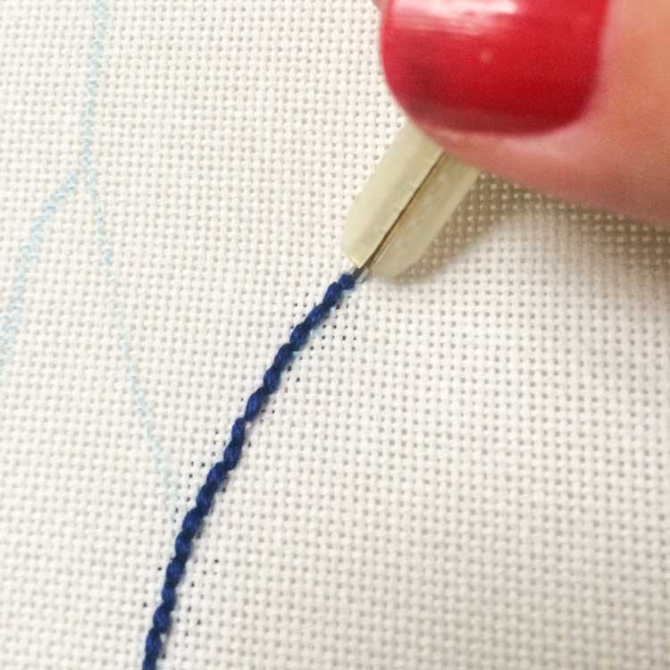 First Ultra Punch needle project using 3 strands of embroidery floss