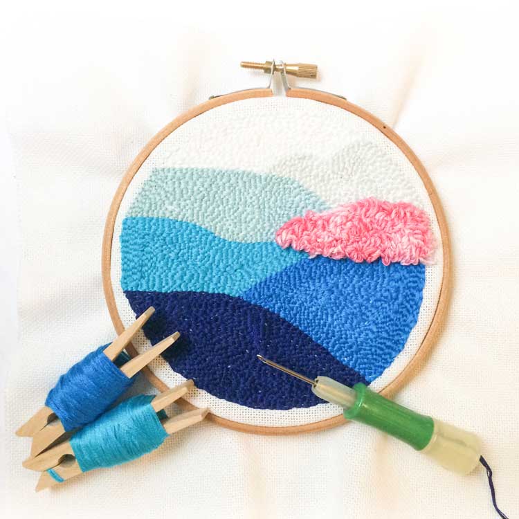 Punch Needle Tutorial for beginners  Learn how to punch needle embroidery  and frequent asked questions for beginners - Studio Koekoek