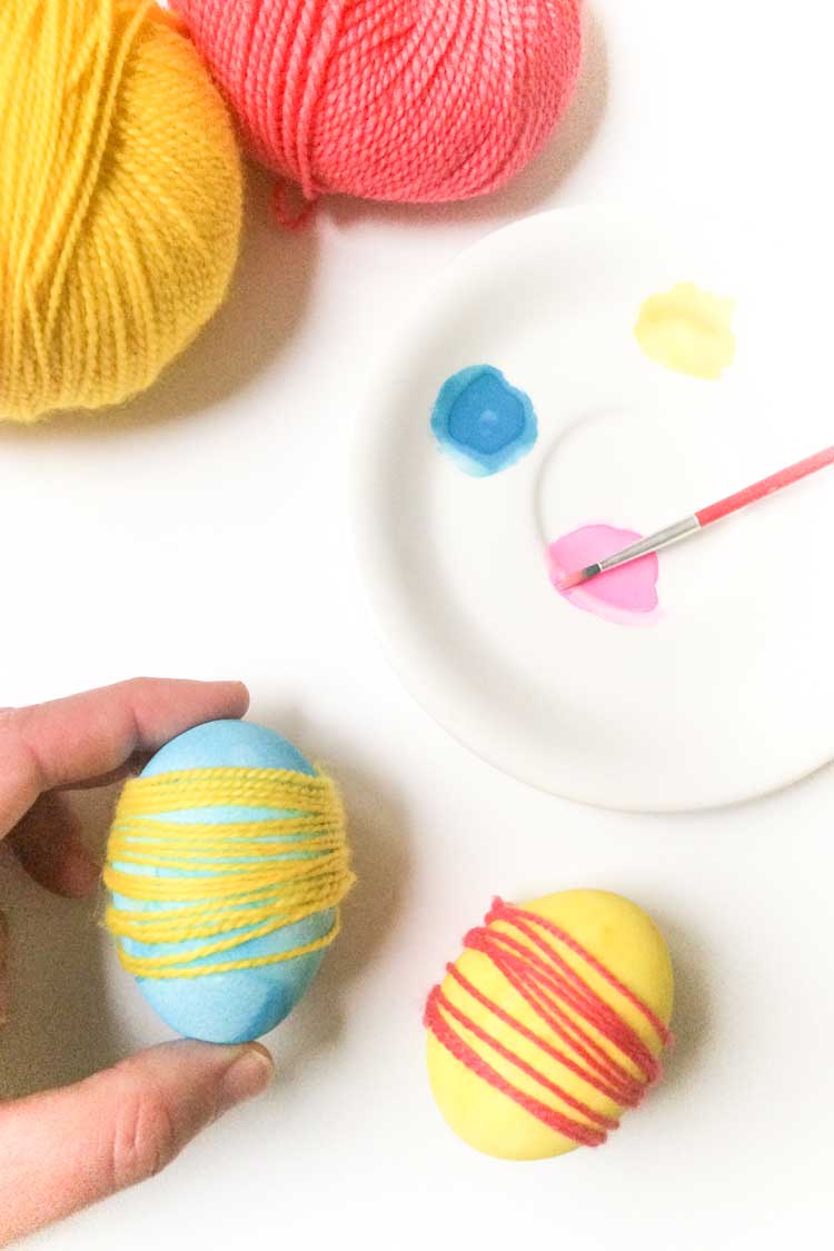 Diy easter egg craft project with kids