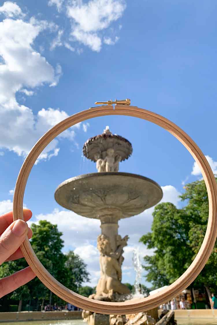 retiro stille plekken in madrid waar je kan kruissteek borduren of breien