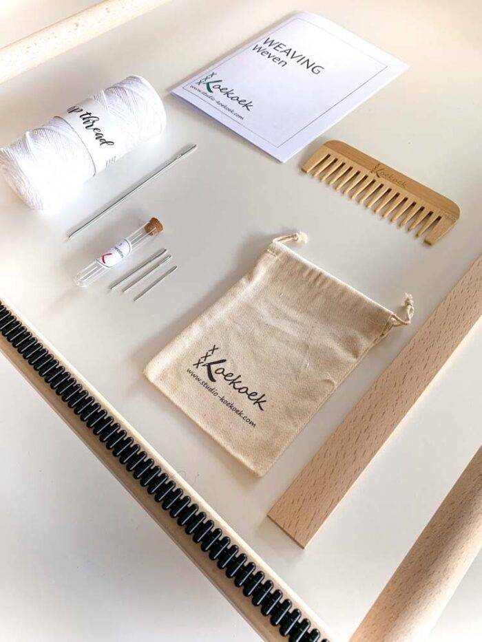 20350 louet studio koekoek weaving loom starter set 50 x 75 cm