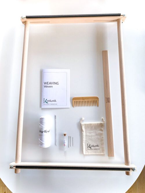 20350 louet studio koekoek weaving loom starter set 50 x 75 cm