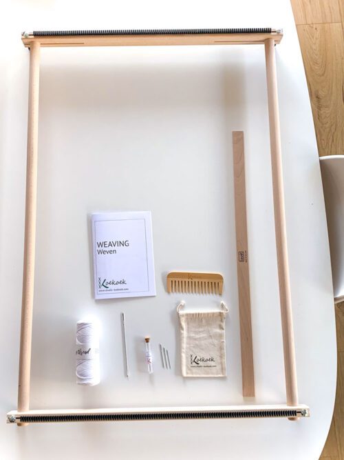 louet studio koekoek extra large weaving loom starter set