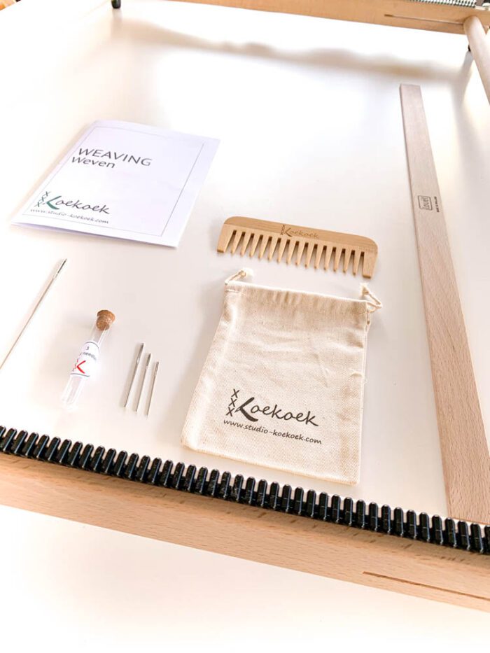 louet studio koekoek extra large weaving loom starter set