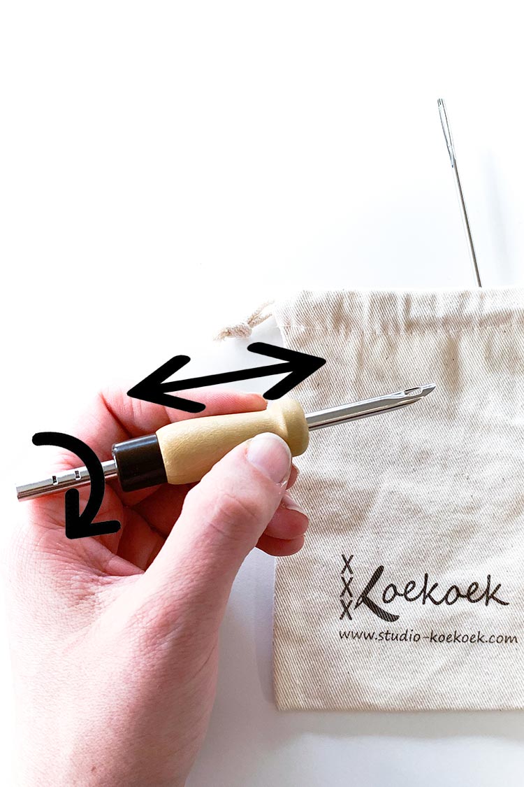 Punch needle kit for beginners including instructions