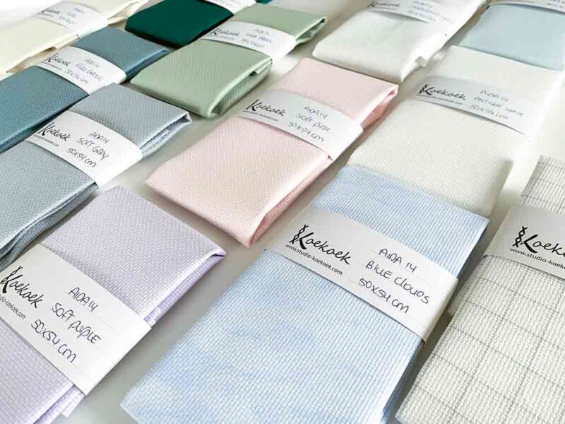 Cross stitch fabric calculator Studio Koekoek