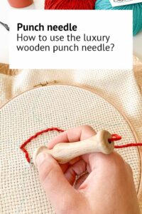 How to use the luxury wooden punch needle with ergonomic handle