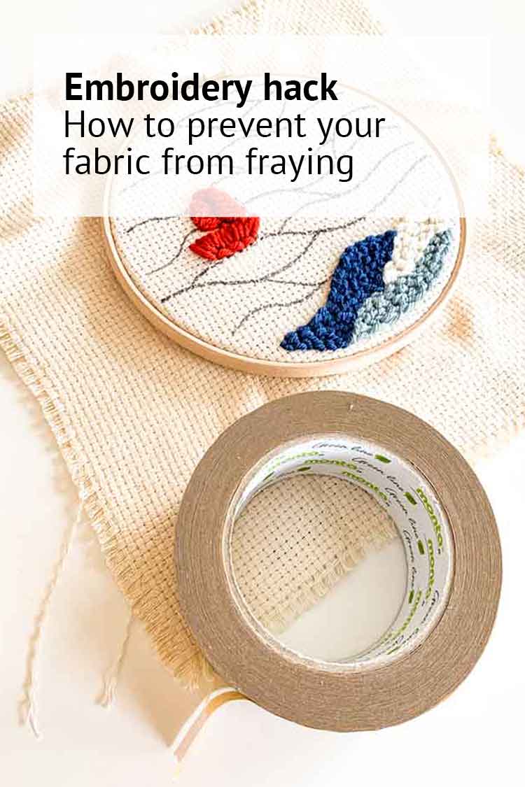 The quickest way to stop embroidery fabric from fraying