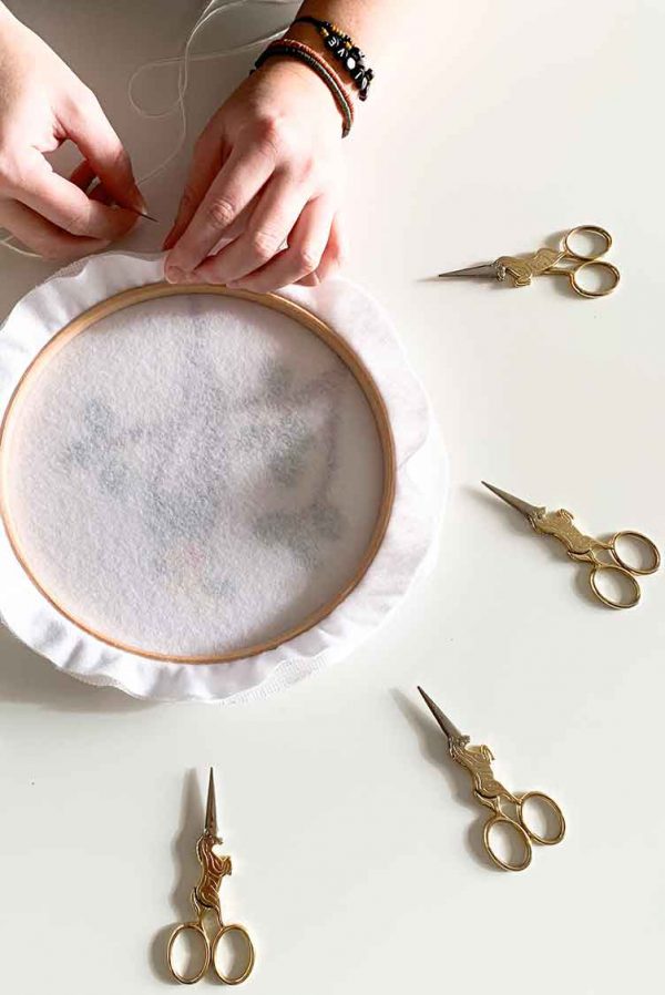 Tutorial How to frame your embroidery work in a hoop Studio Koekoek