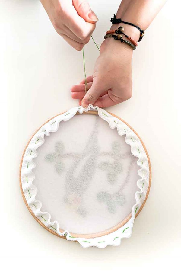 Tutorial How to frame your embroidery work in a hoop | Studio Koekoek