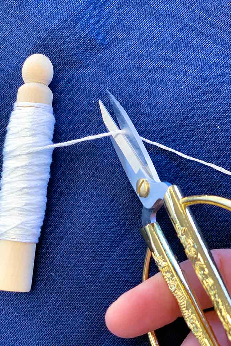 how to sashiko stitch cut floss