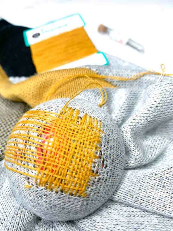 How to darn clothes by hand with a darning mushroom | Darning ...
