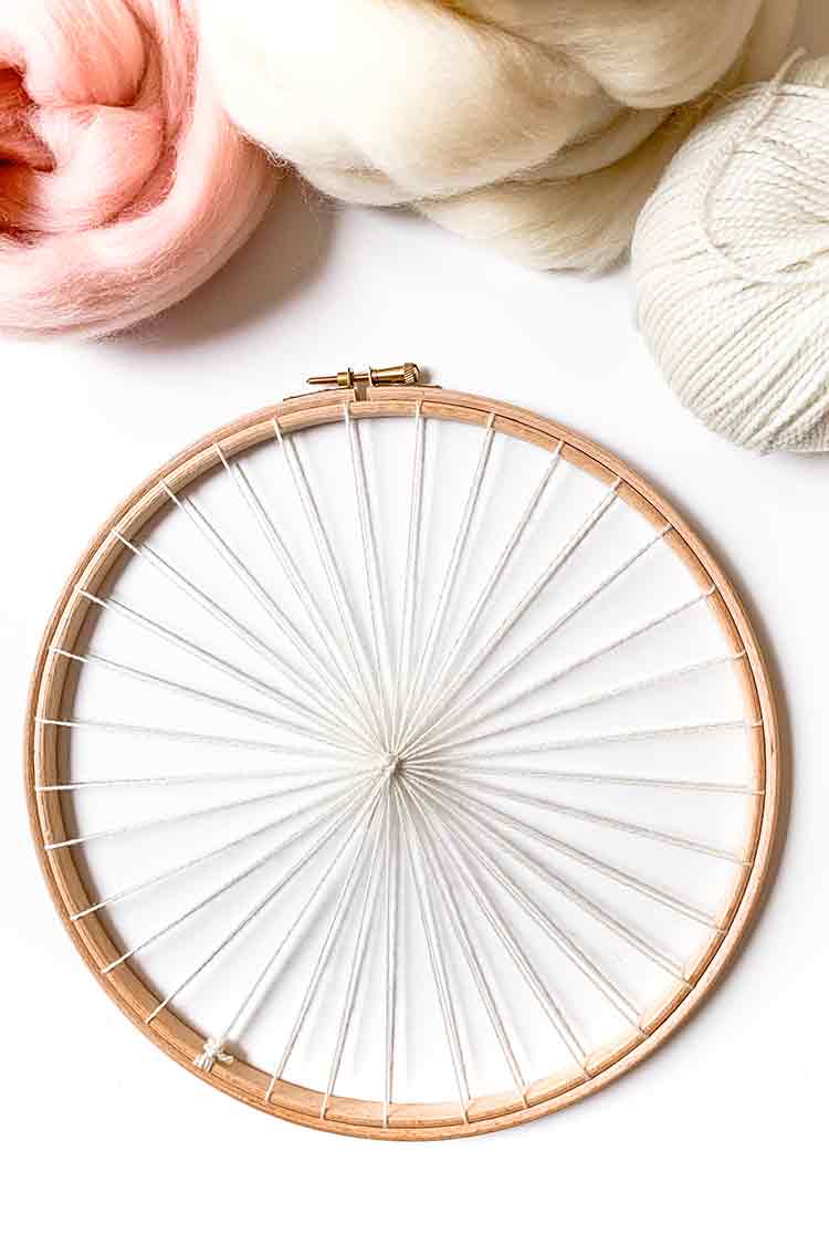 Weaving Lessons, How to Use an Embroidery Hoop as a Loom