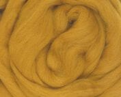 ochre ecological wool roving