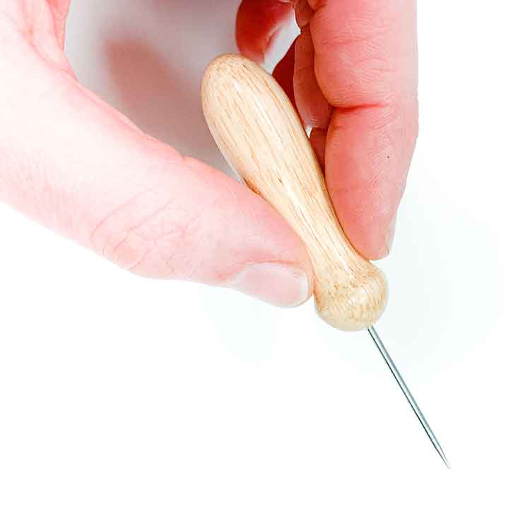 Awl with Wooden Handle