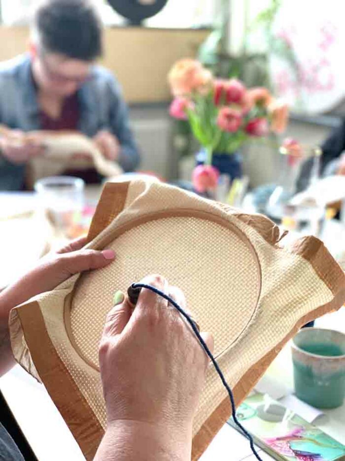 punch needle workshop in amsterdam
