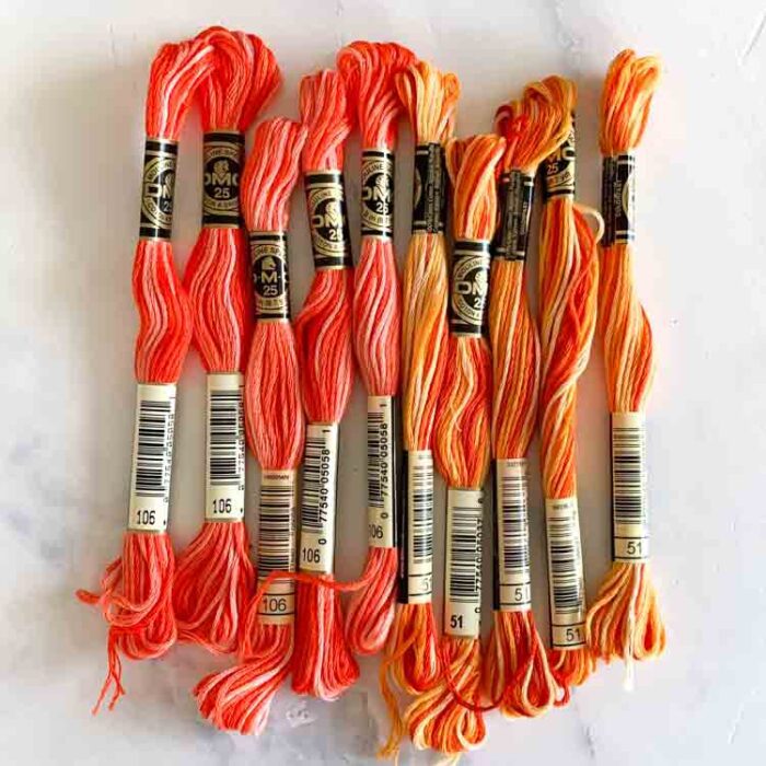 10 skeins vintage DMC mouline embroidery floss. 1814 SALE