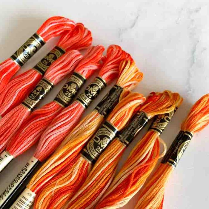 10 skeins vintage DMC mouline embroidery floss. 1814 SALE - Image 2