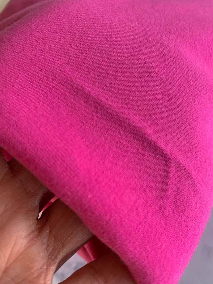 88 x 85 cm Pink ecological tricot fabric | s1890 - Image 2