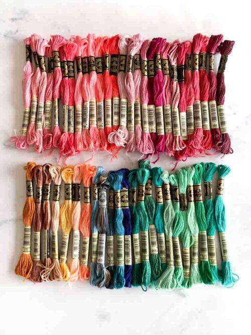 1931 dmc embroidery floss 50 skeins
