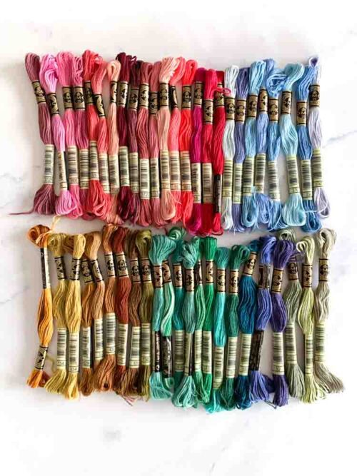 1932 dmc embroidery floss 50 skeins