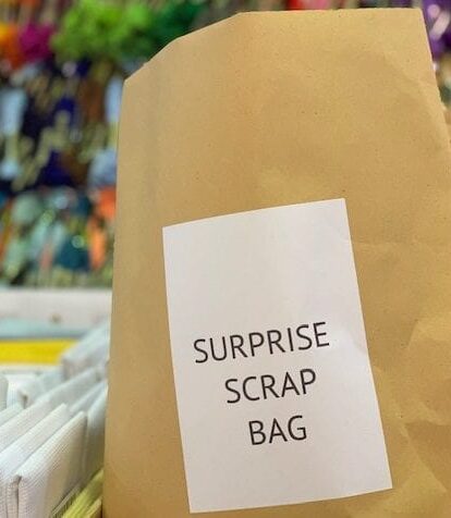 surprise scrap bag cross stitch fabrics