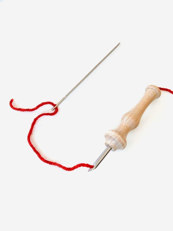 How to use the luxury wooden punch needle with ergonomic handle Studio Koekoek sustainable