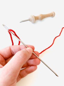 threading the ergonomic punch needle