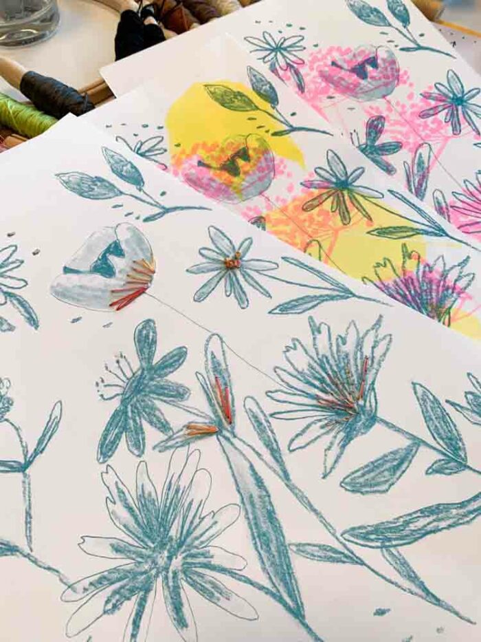 workshop riso print embroidery learn in amsterdam riso pop studio koekoek