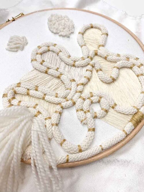 workshop ton sur ton borduren in Amsterdam Studio Koekoek